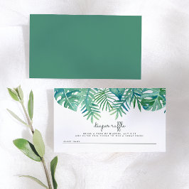 Blätter für Wasserfarben Kinderdusche Windeln Wind Begleitkarte