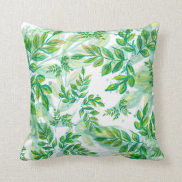 Blätter für Wasserfarben Kissen