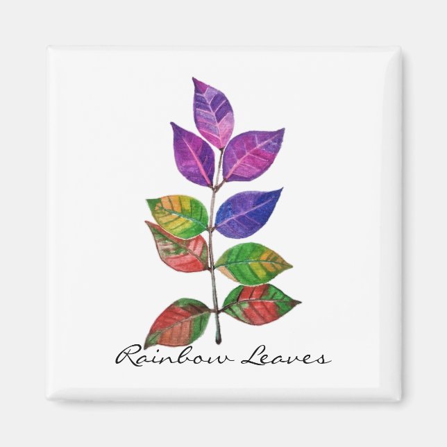 Blätter für Wasserfarben Magnet (Vorne)