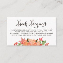 Blätter für Wasserfarben Pumpkin und Ahorn Buchanf Begleitkarte