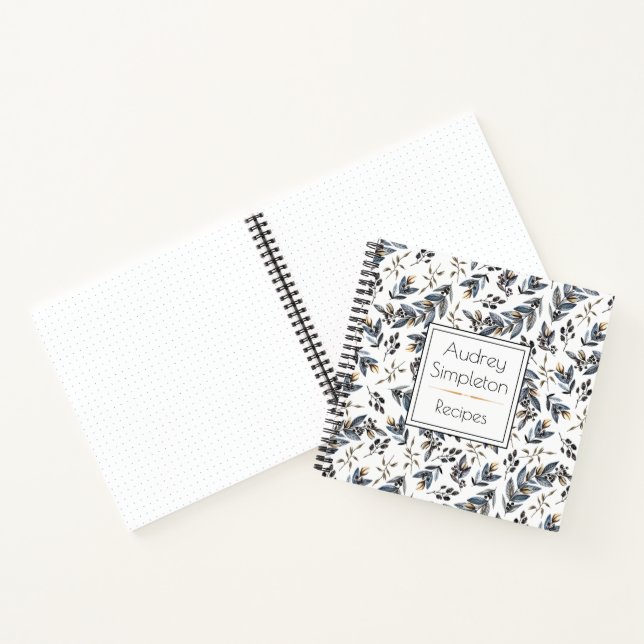 Blätter für Wasserfarben Schwarzer Tan Rezept Buch (Innenseite)