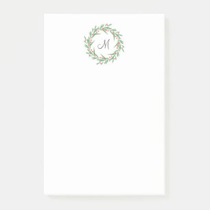 Blätter für Wasserfarben und Beeren Post-it Klebezettel