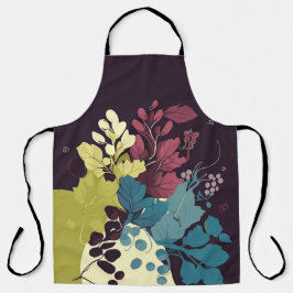 Blätter für Wein im Herbst Schürze