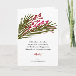 Blätter & Gartenkarten Feiertagskarte