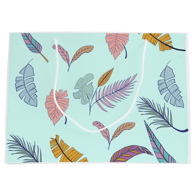 Blätter Große Geschenktüte (Vorderseite)