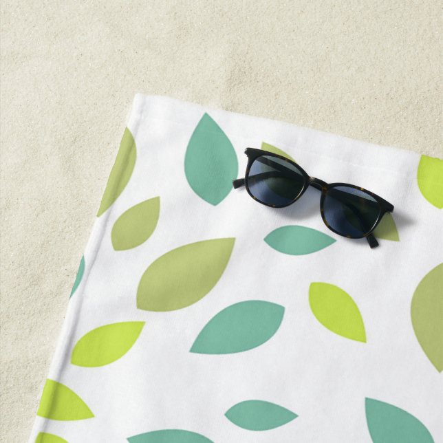 Blätter (grün) strandtuch (Beispiel)