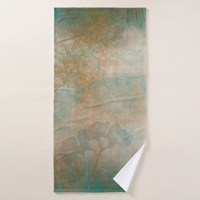 Blätter grunge Hintergrund Tapete Badehandtuch (Badehandtuch)