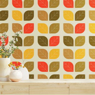 Blätter Herbstfallmuster Tapete