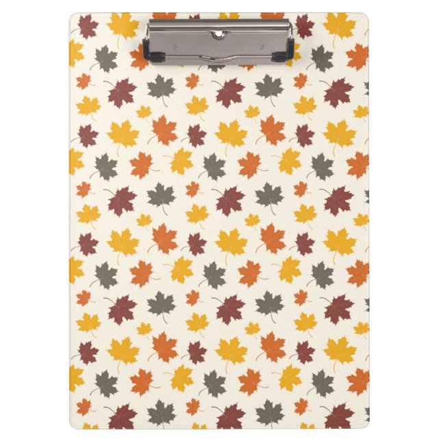Blätter im Herbst Klemmbrett (Vorderseite)