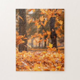 Blätter im Herbst Puzzle