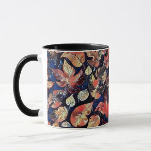 Blätter im Mondlicht – Abstrakte botanische Strukt Tasse