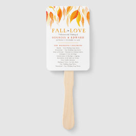 Blätter im Wasserfarbenspiel Hochzeitskalender Han Fächer