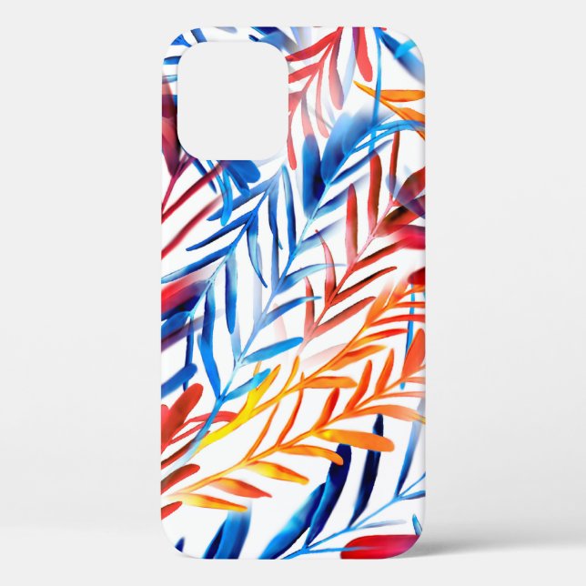 Blätter in Aquarellfarben nahtlos Case-Mate iPhone Hülle (Rückseite)