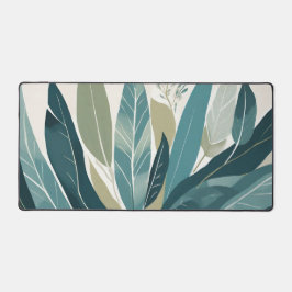 Blätter in Grüntönen Schreibtischunterlage