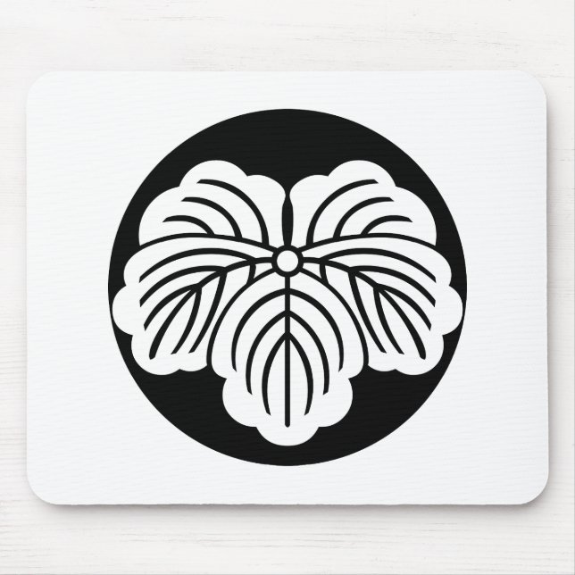 Blätter in Reiskuchen Mousepad (Vorne)