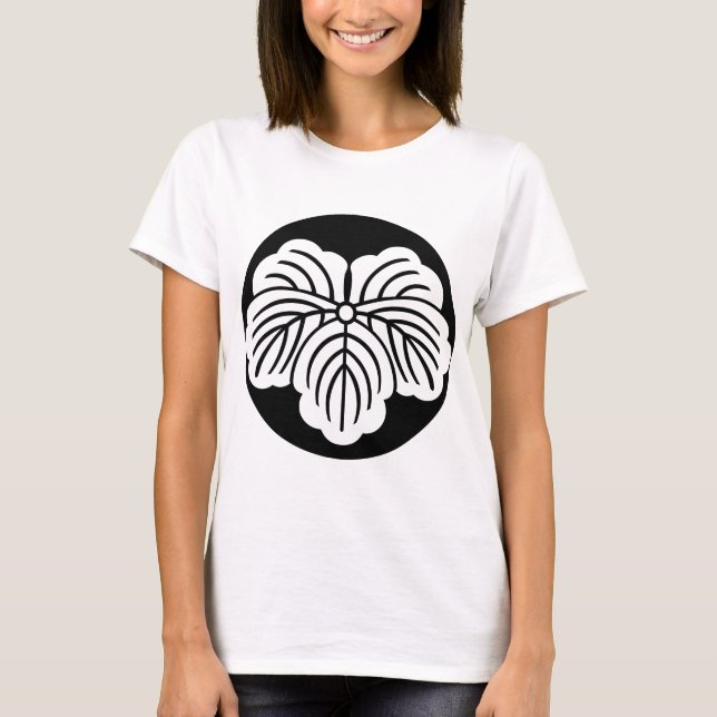 Blätter in Reiskuchen T-Shirt (Vorderseite)