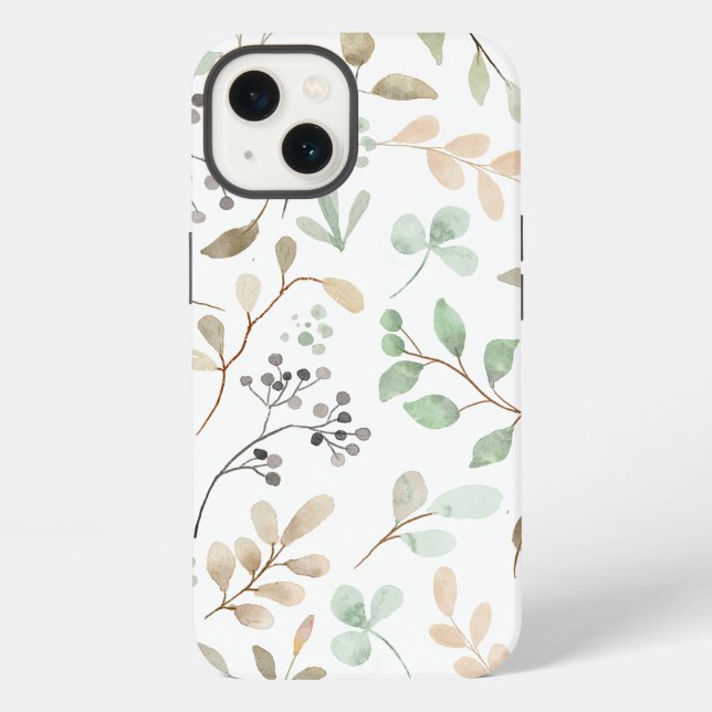 Blätter iPhone Hülle (Rückseite)