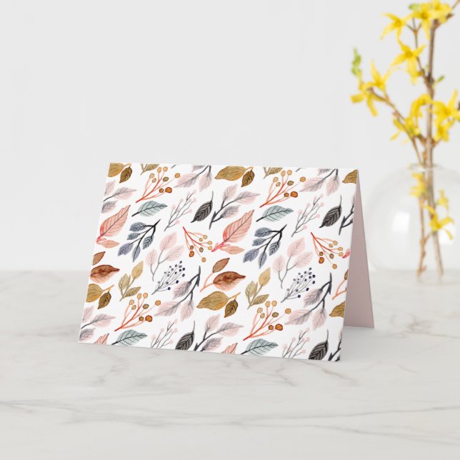 Blätter Karte (Gelbe Blume)