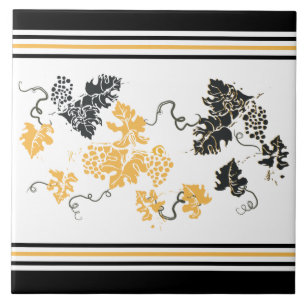Blätter Keramik Tile Fliese