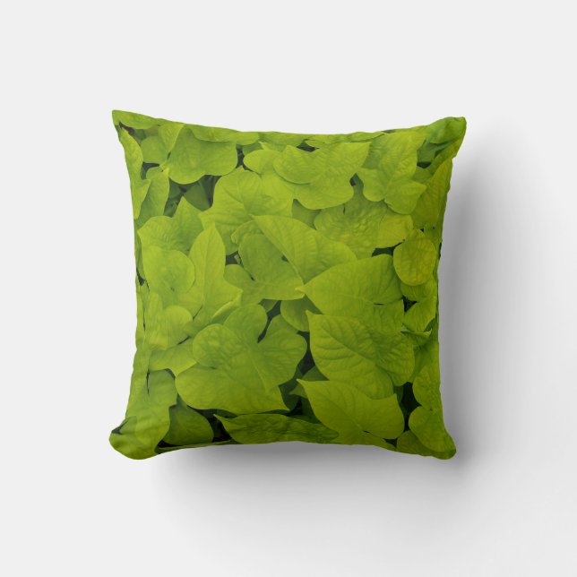 Blätter Kissen für reversible Chartreuse (Vorderseite)
