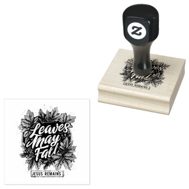 Blätter können fallen... gummistempel (Stempel)