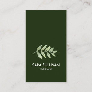 Blätter Kräutermedizin Visitenkarte