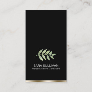 Blätter Kräutermedizin Visitenkarte