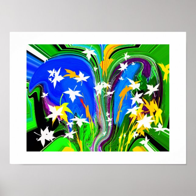 Blätter Kunst Poster (Vorne)