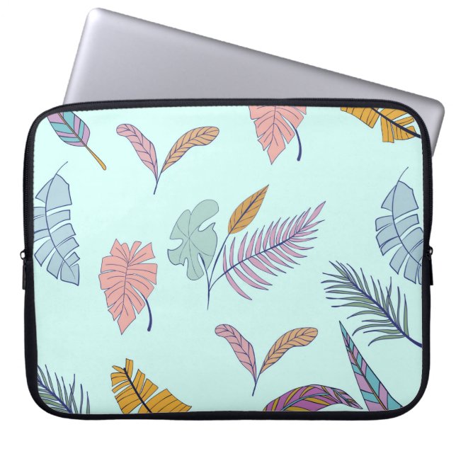 Blätter Laptopschutzhülle (Vorderseite)