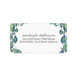 Blätter Laurel Wreath Wedding Adressaufkleber