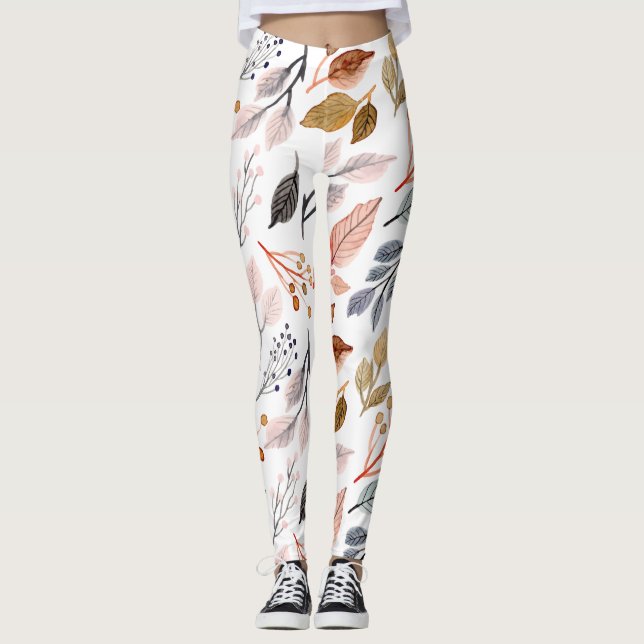 Blätter Leggings (Vorderseite)