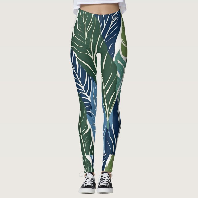 Blätter Leggings (Vorderseite)