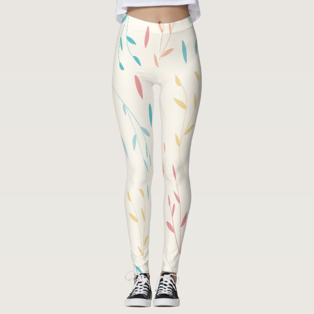 Blätter Leggings (Vorderseite)