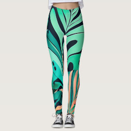 Blätter Leggings