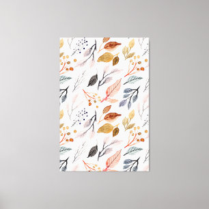 Blätter Leinwanddruck