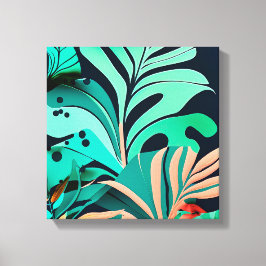 Blätter Leinwanddruck