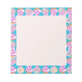 Blätter Lilac Gold Turquoise Notizblock