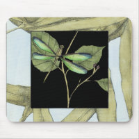 Blätter mit Dragonfly Inset von Jennifer Goldberge