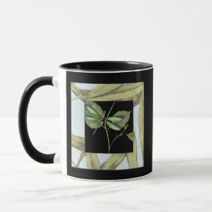 Blätter mit Dragonfly Inset von Jennifer Goldberge Tasse