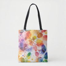 Blätter mit heller Wasserfarbe Tote Tasche