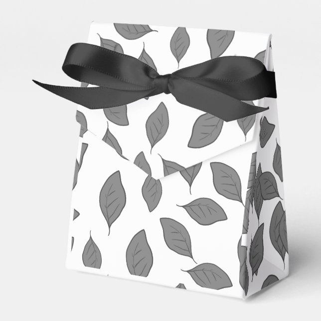 Blätter mit niedlichen Mustern Geschenkschachtel (Vorderseite)
