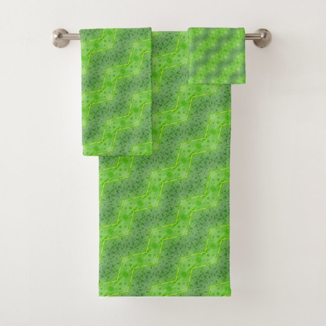 Blätter mit Wasserfallmuster Badhandtuch Set (Insitu)