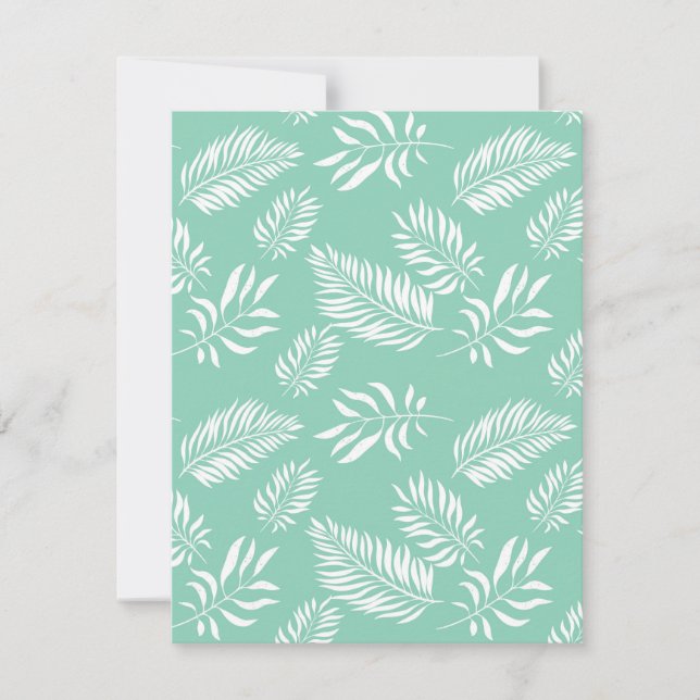 Blätter Muster 14 Mitteilungskarte (Vorderseite)