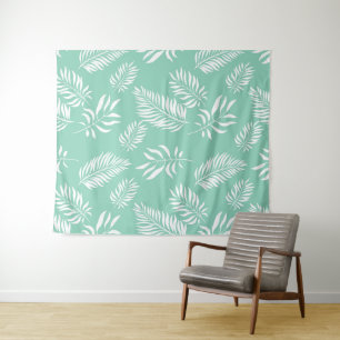 Blätter Muster 14 Wandteppich