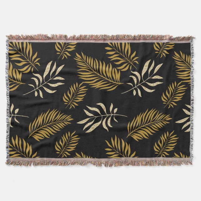 Blätter Muster 16 Decke (Vorderseite)