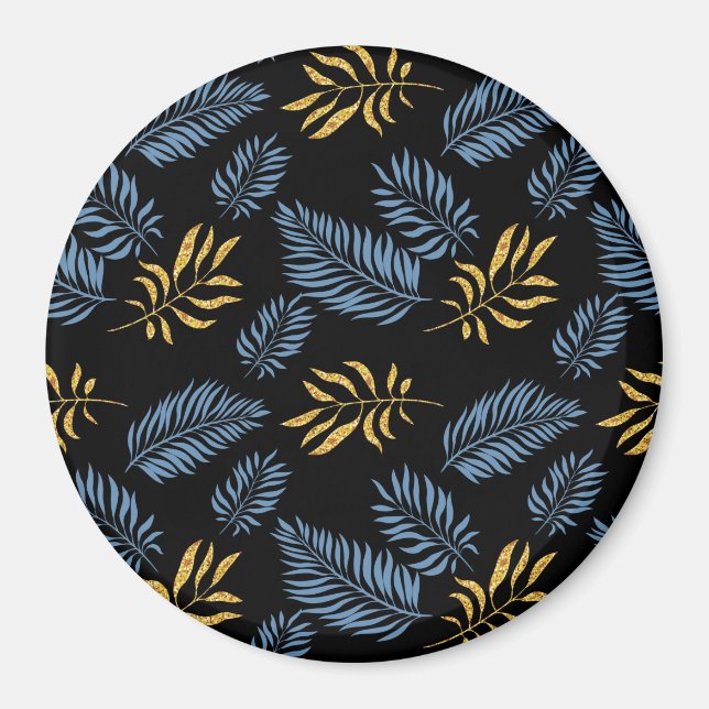 Blätter Muster 17 Magnet (Vorne)