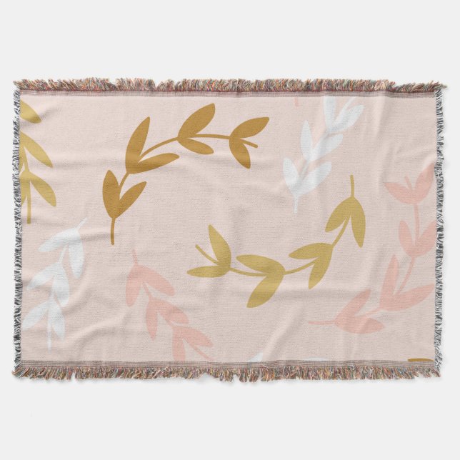 Blätter Muster 4 Decke (Vorderseite)