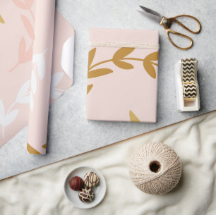 Blätter Muster 4 Geschenkpapier