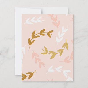 Blätter Muster 4 Mitteilungskarte