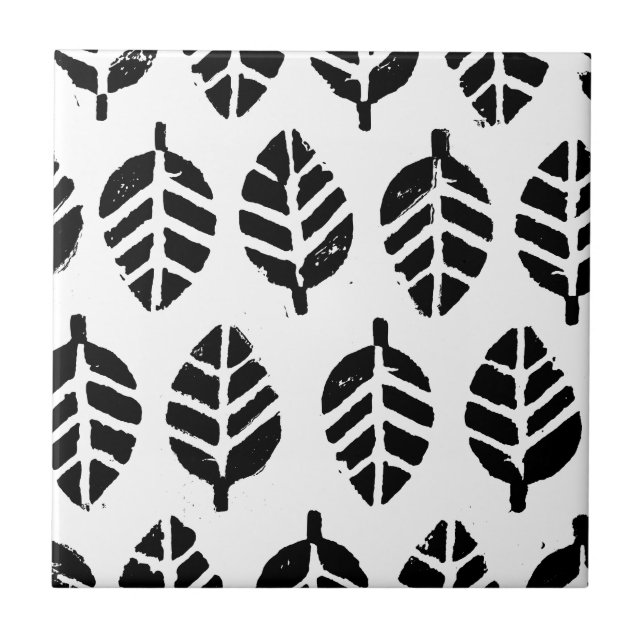 Blätter Muster Potato Druck Fliese (Vorderseite)